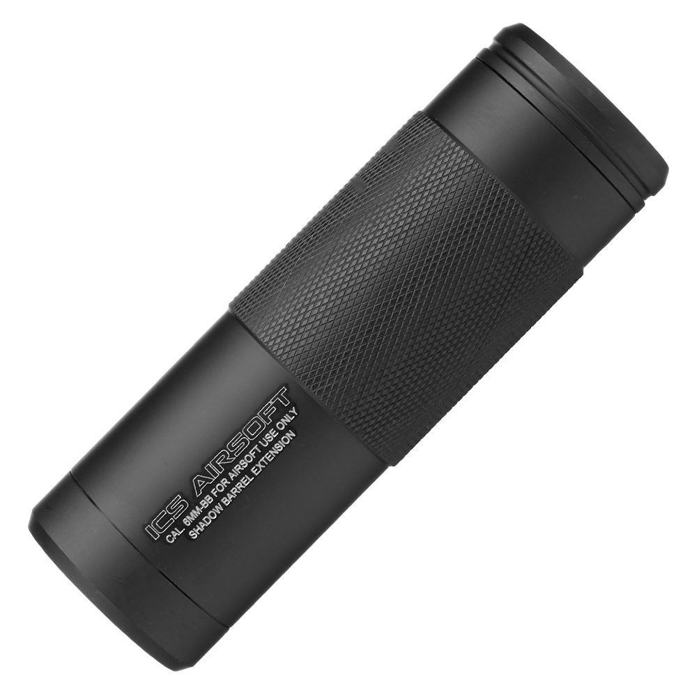 ICS BLE Shadow Aluminium Extension Silencer 112mm 14mm- / 14mm+ schwarz Bild 2