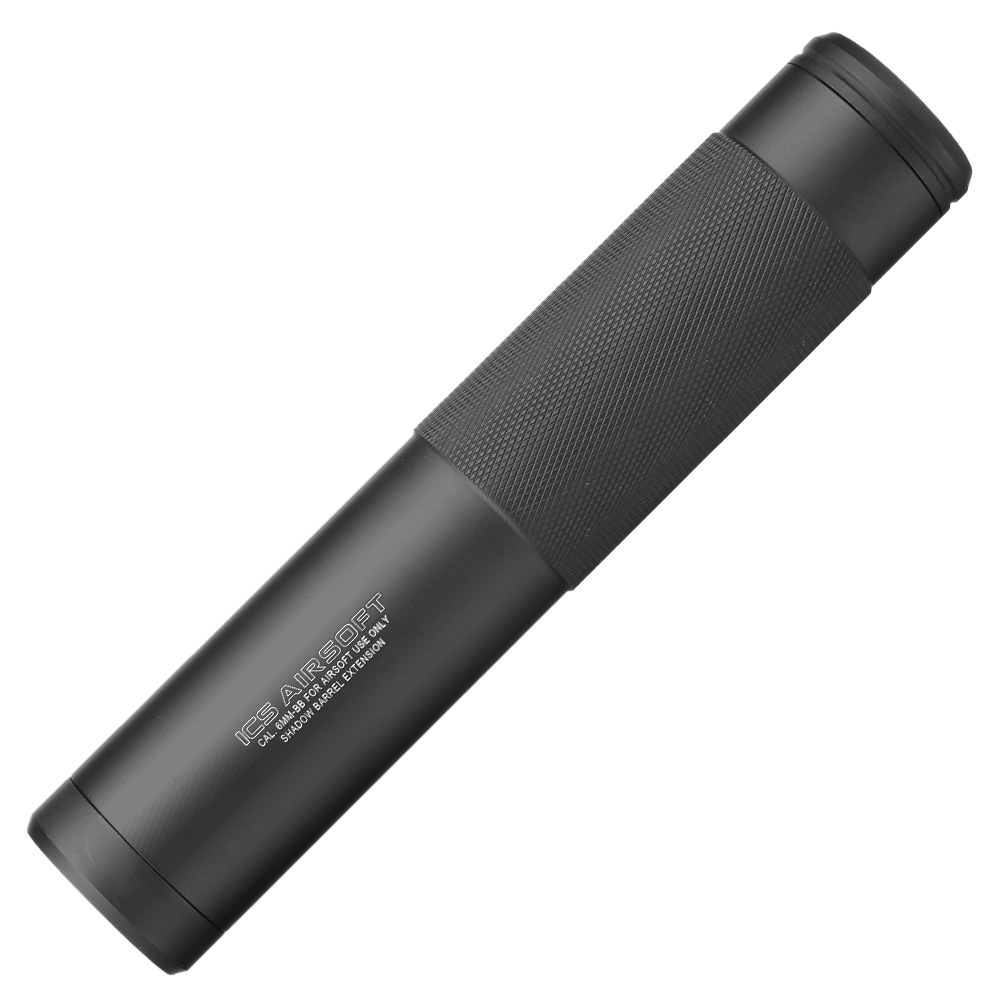 ICS BLE Shadow Aluminium Extension Silencer 170mm 14mm- / 14mm+ schwarz Bild 2