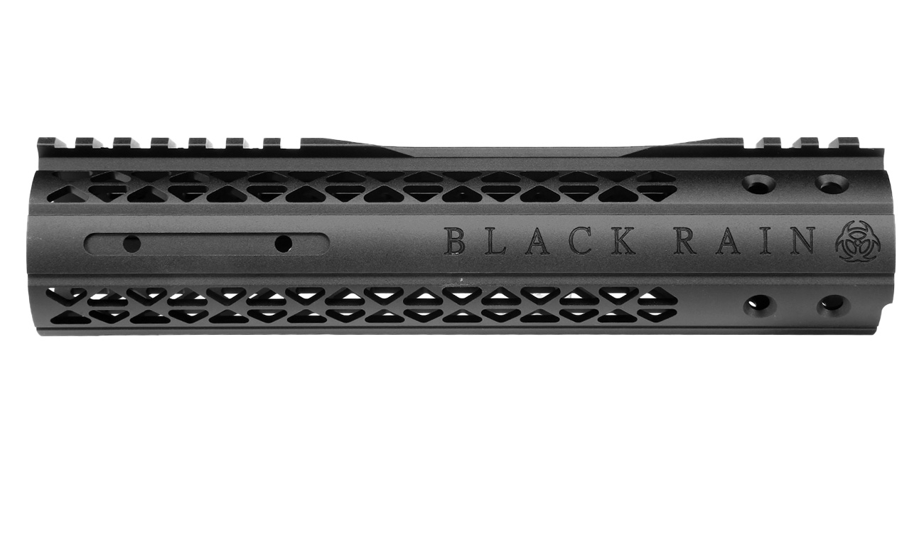 King Arms M4 / M16 Black Rain Ordnance Mod Rail Handguard 9 Zoll inkl. Fluted Lauf schwarz Bild 2