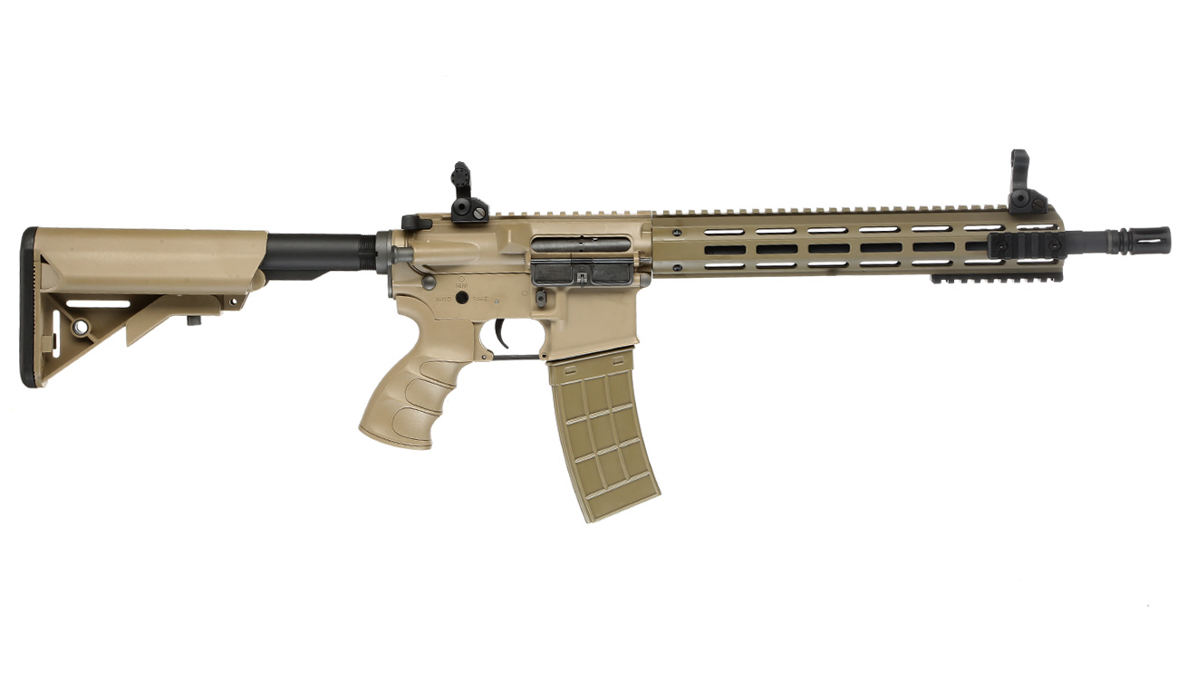 Tippmann M4 Recon Carbine 14.5 Zoll M-LOK Polymer S-AEG 6mm BB Tan Bild 2