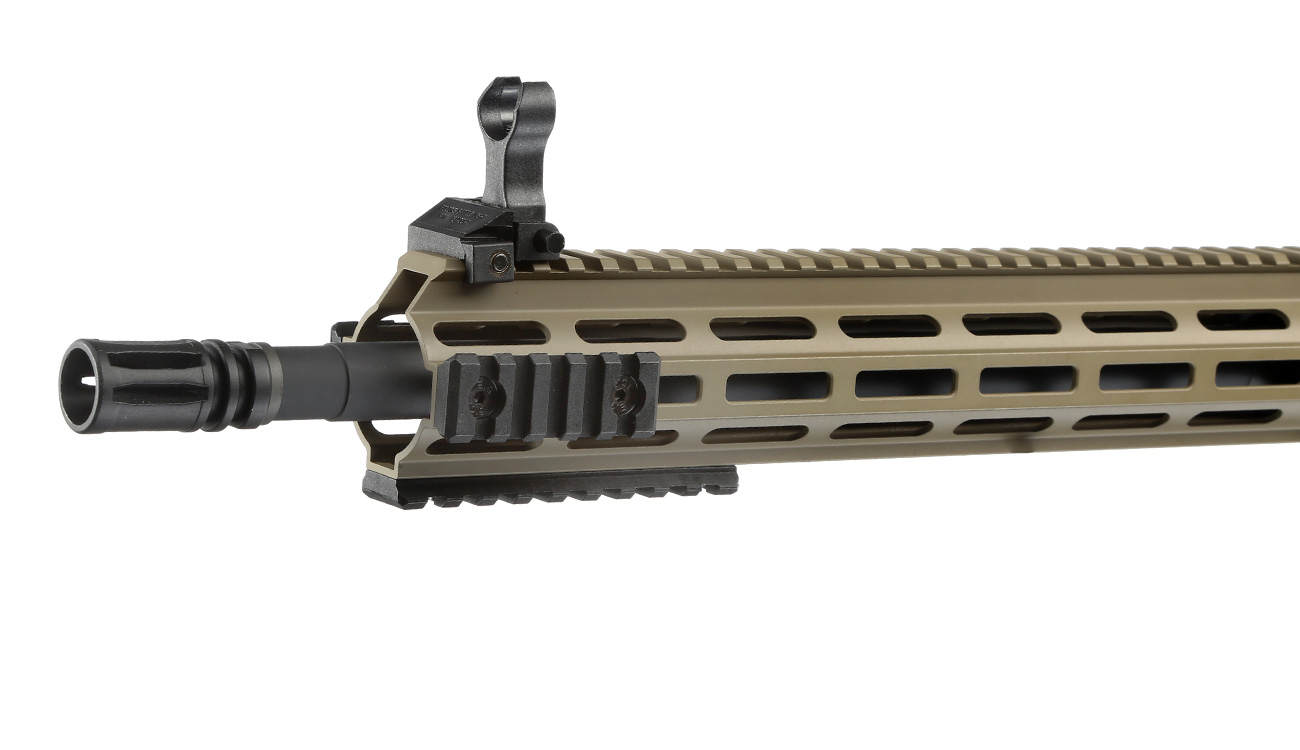 Tippmann M4 Recon Carbine 14.5 Zoll M-LOK Polymer S-AEG 6mm BB Tan Bild 6