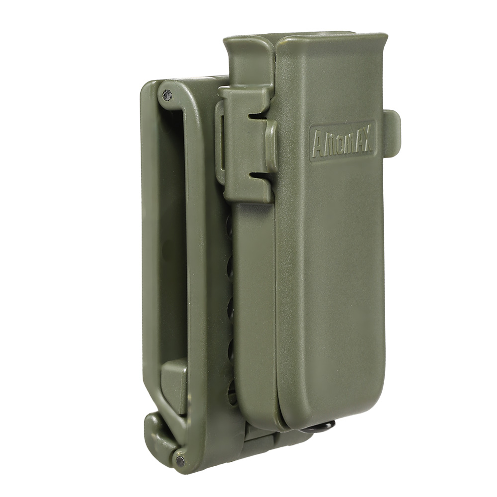 Amomax Single-Magazinholster Polymer Paddle f. Single- / Double-Stack Magazine oliv Bild 6