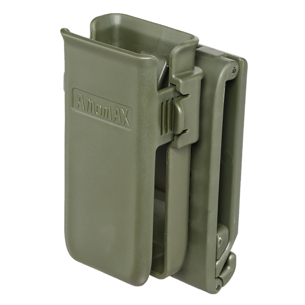 Amomax Single-Magazinholster Polymer Paddle f. Single- / Double-Stack Magazine oliv Bild 7