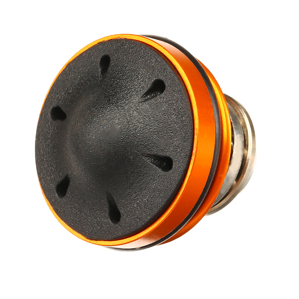 ICS Bore-Up Aluminium Silent Piston Head 6-Hole Design inkl. Kugellager orange