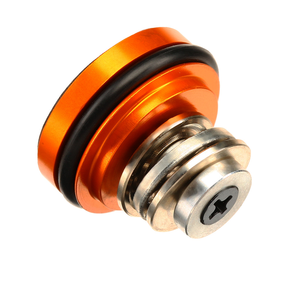 ICS Bore-Up Aluminium Silent Piston Head 6-Hole Design inkl. Kugellager orange Bild 1