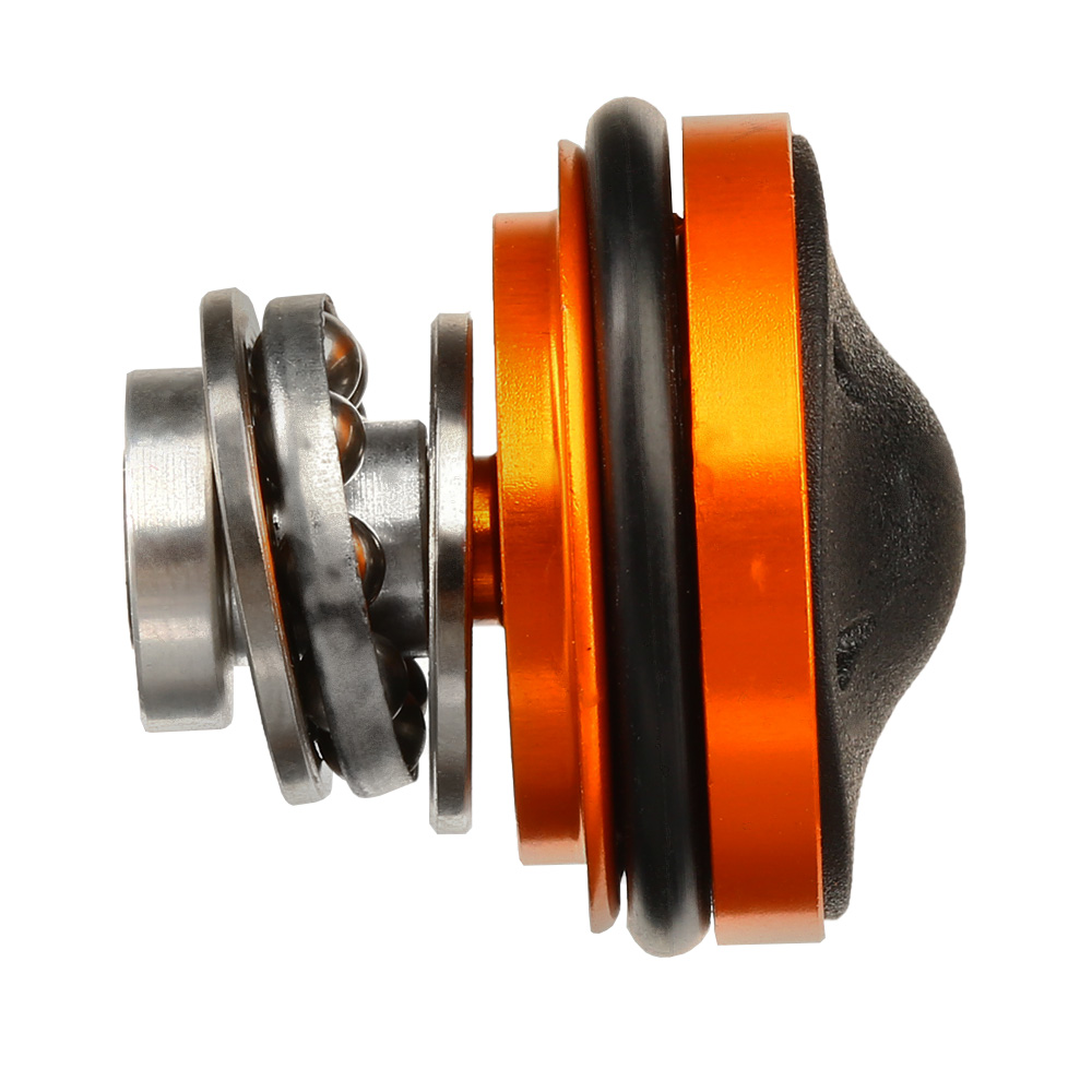 ICS Bore-Up Aluminium Silent Piston Head 6-Hole Design inkl. Kugellager orange Bild 2