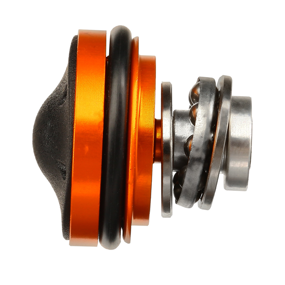ICS Bore-Up Aluminium Silent Piston Head 6-Hole Design inkl. Kugellager orange Bild 3