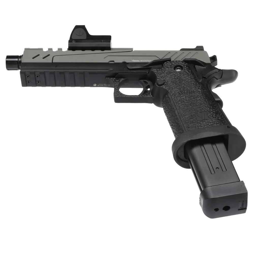 Vorsk Airsoft Hi-Capa 5.1 Split-Slide mit HD5141 LPZ Vollmetall GBB 6mm BB grau / schwarz Bild 1