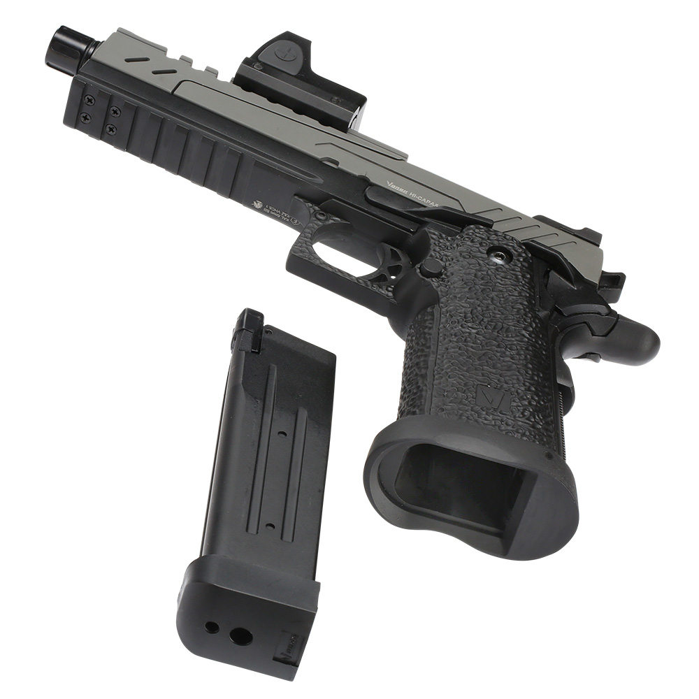 Vorsk Airsoft Hi-Capa 5.1 Split-Slide mit HD5141 LPZ Vollmetall GBB 6mm BB grau / schwarz Bild 1
