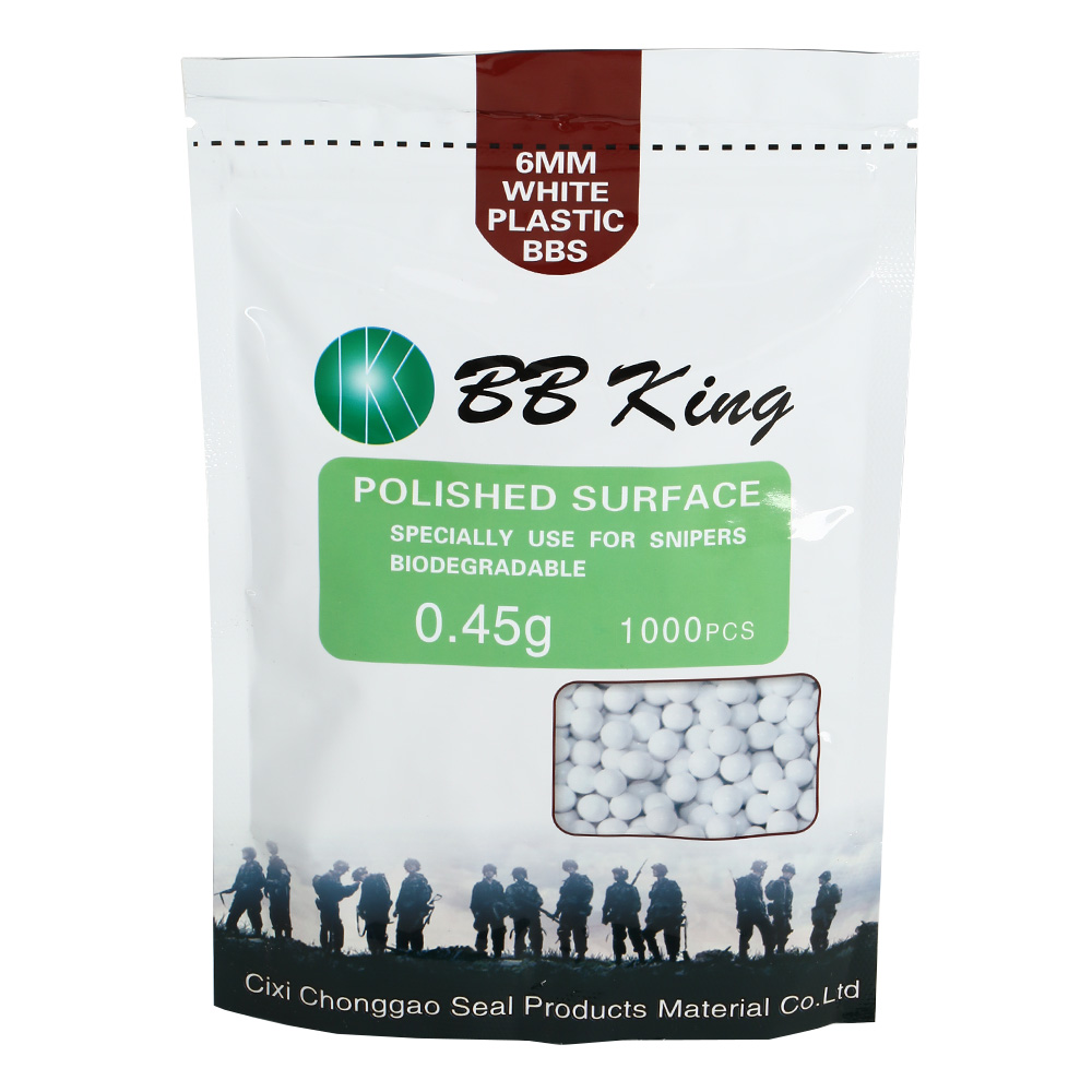 BB King Sniper Precision BIO BBs 0.45g 1.000er Beutel hellbraun