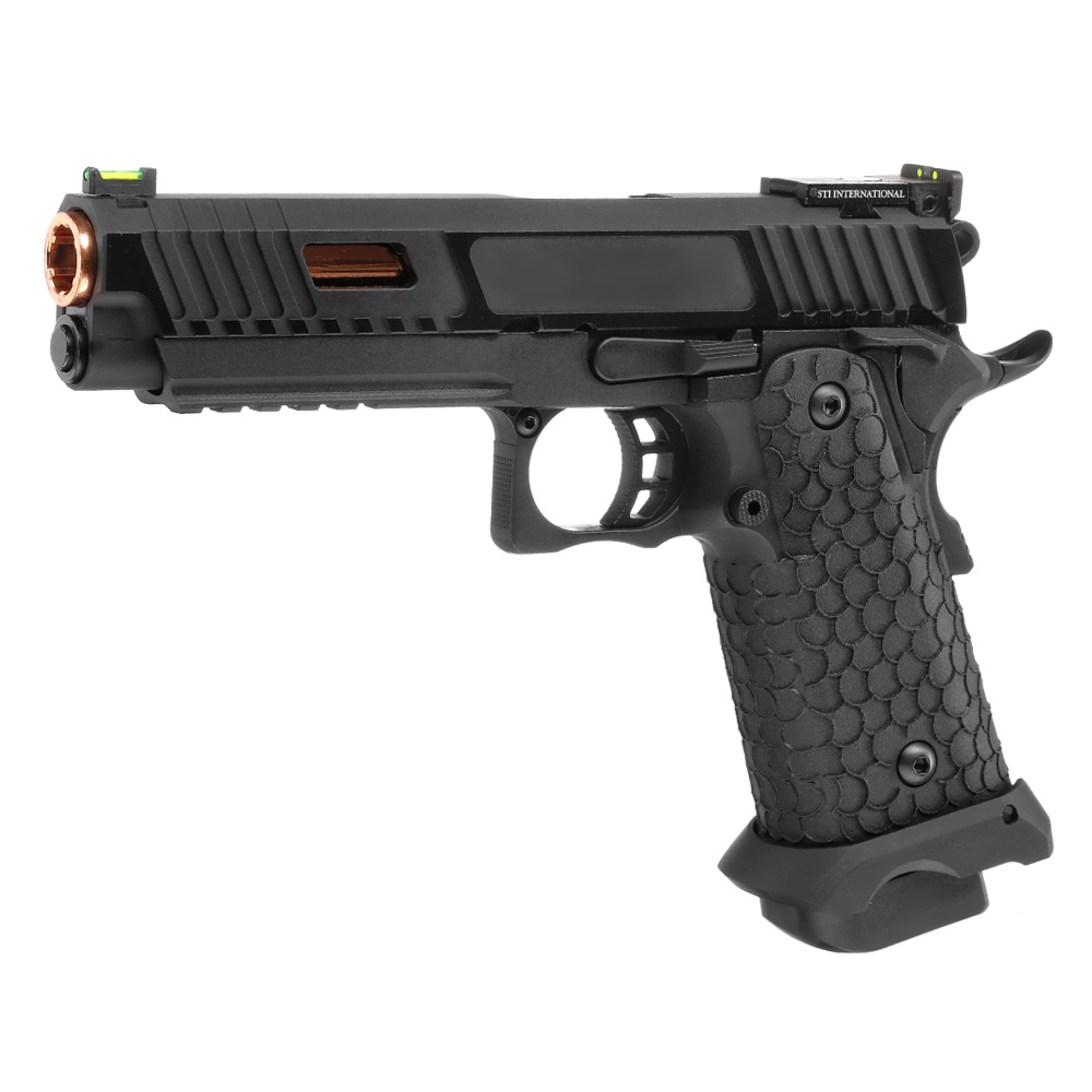 ASG / STI International Combat Master 2011 JW3 Airsoftpistole Vollmetall CO2BB 6mm BB schwarz