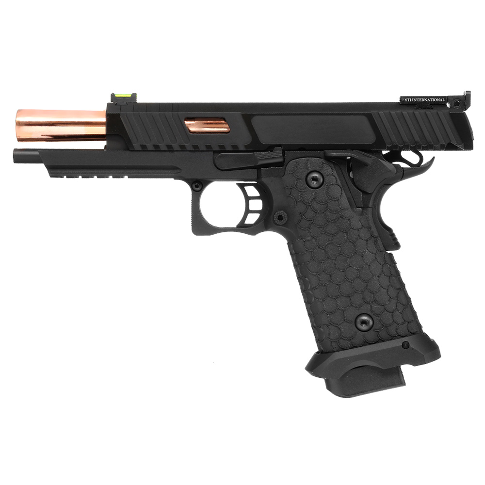 ASG / STI International Combat Master 2011 JW3 Airsoftpistole Vollmetall CO2BB 6mm BB schwarz Bild 2