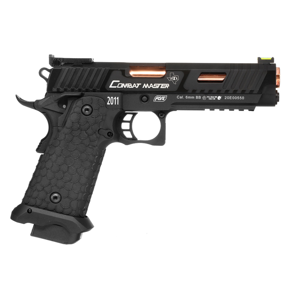 ASG / STI International Combat Master 2011 JW3 Airsoftpistole Vollmetall CO2BB 6mm BB schwarz Bild 3