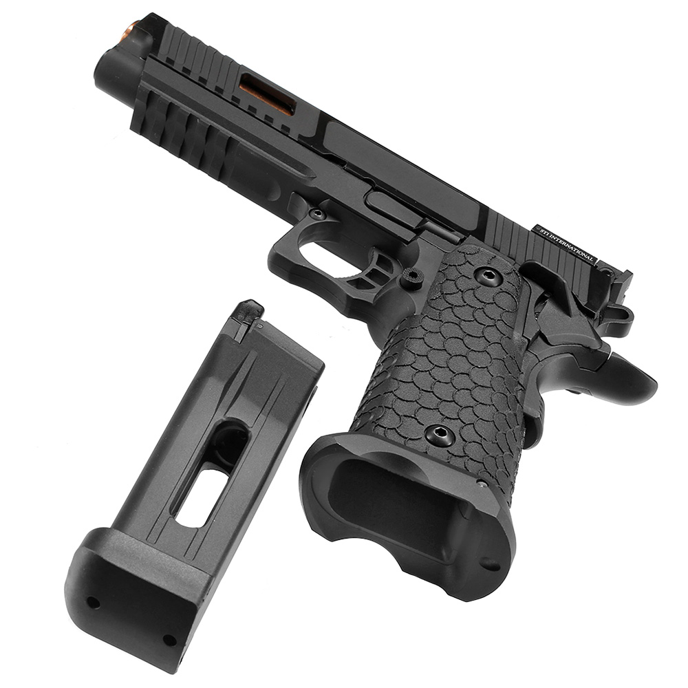 ASG / STI International Combat Master 2011 JW3 Airsoftpistole Vollmetall CO2BB 6mm BB schwarz Bild 6