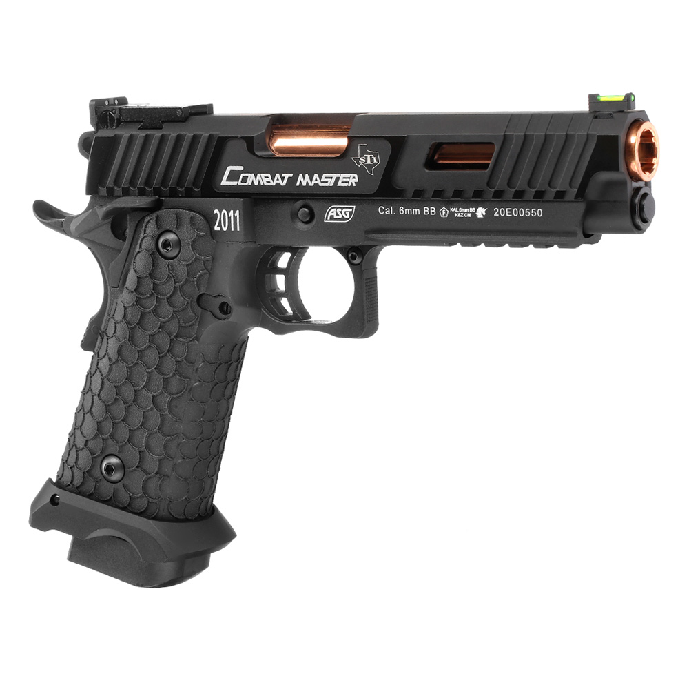 ASG / STI International Combat Master 2011 JW3 Airsoftpistole Vollmetall CO2BB 6mm BB schwarz Bild 7