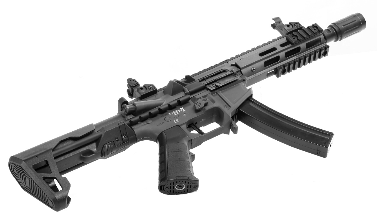 King Arms PDW 9mm SBR M-LOK Polymergehuse S-AEG 6mm BB Urban Grey Bild 4