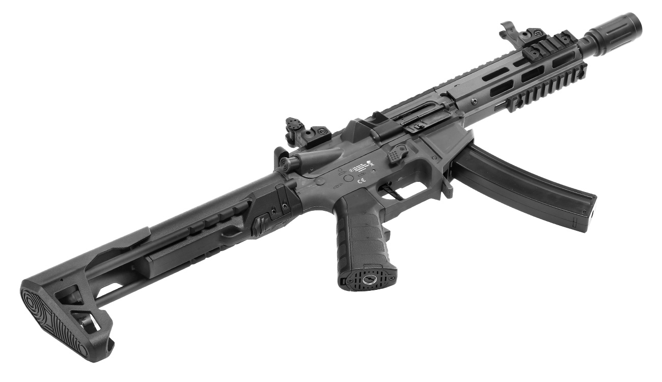 King Arms PDW 9mm SBR M-LOK Polymergehuse S-AEG 6mm BB Urban Grey Bild 5