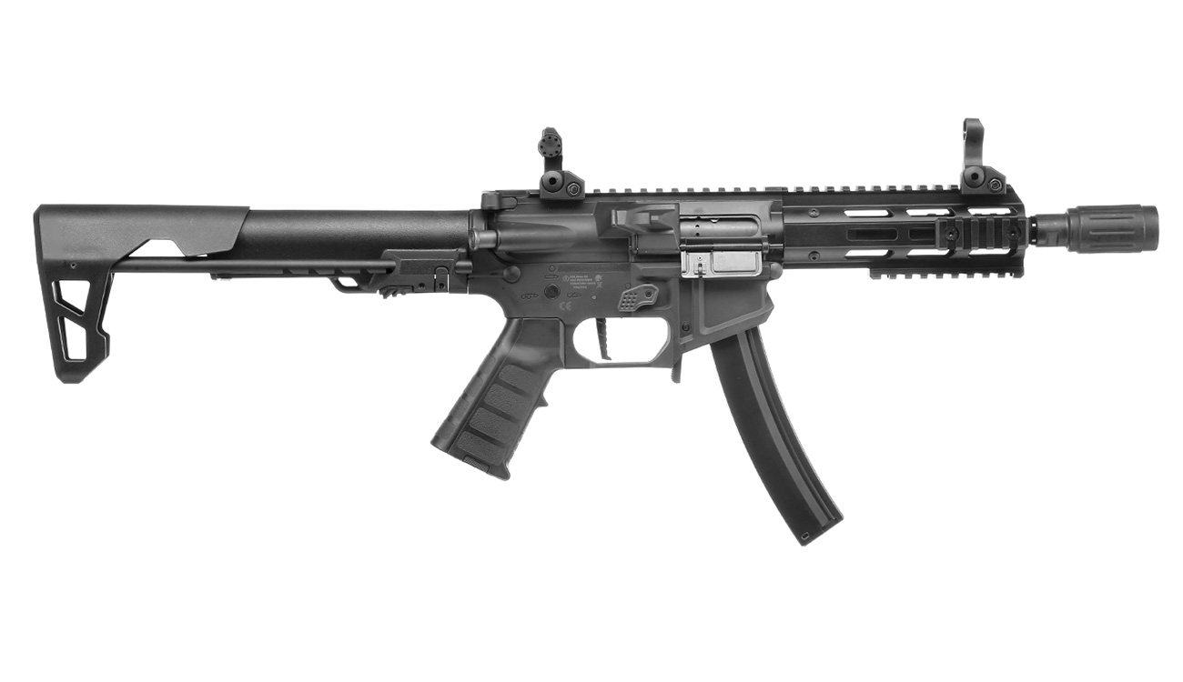 King Arms PDW 9mm SBR M-LOK Polymergehuse S-AEG 6mm BB schwarz Bild 2