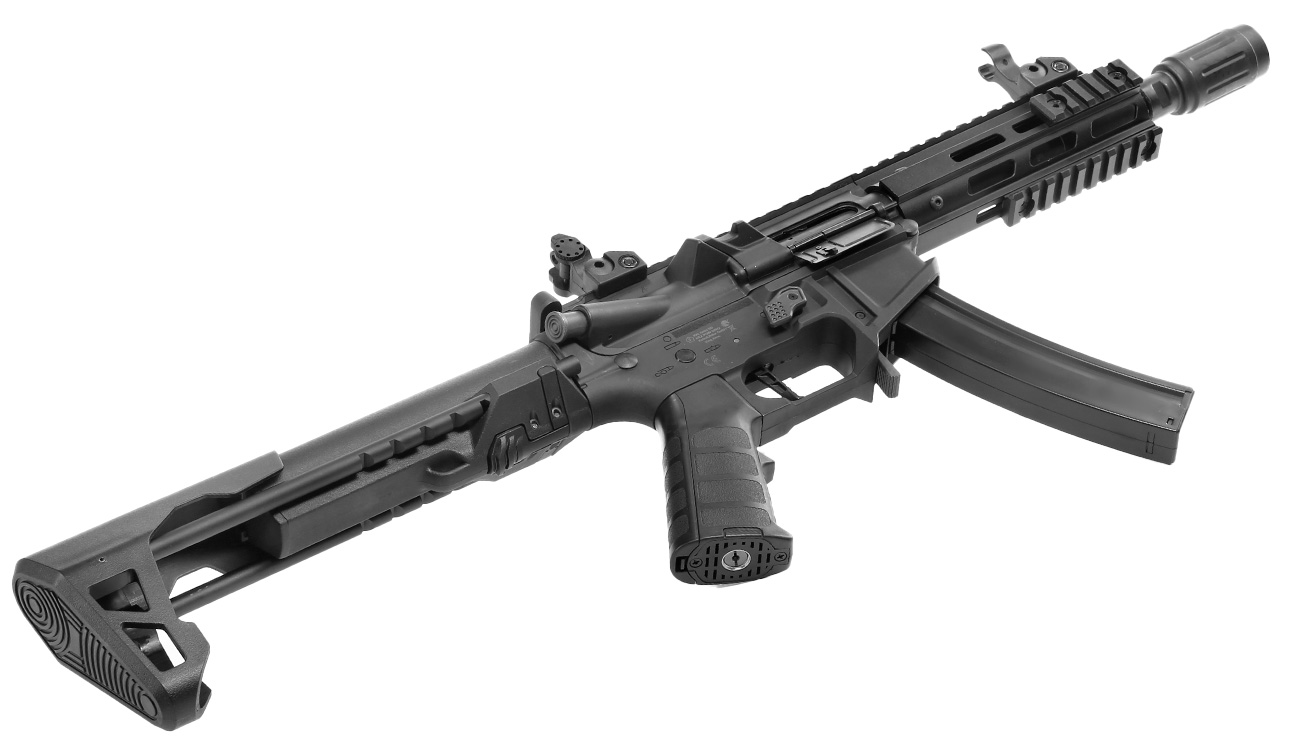 King Arms PDW 9mm SBR M-LOK Polymergehuse S-AEG 6mm BB schwarz Bild 5