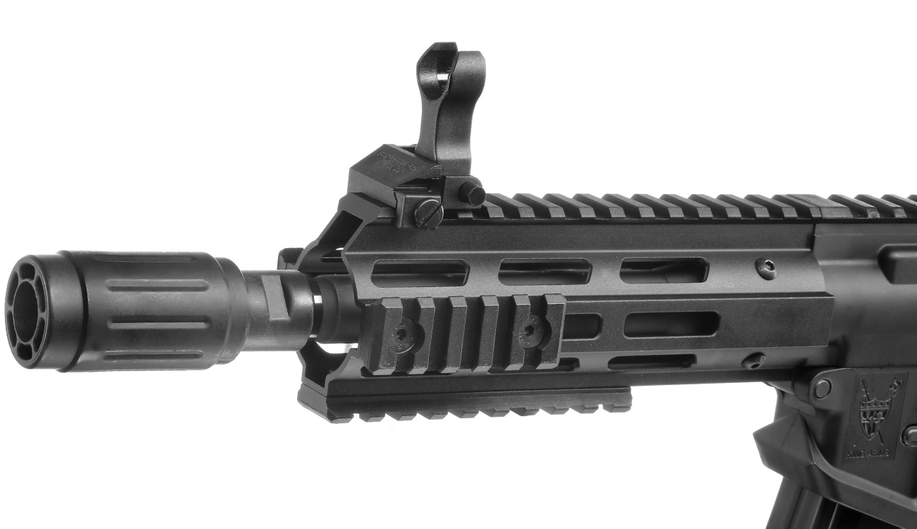 King Arms PDW 9mm SBR M-LOK Polymergehuse S-AEG 6mm BB schwarz Bild 6