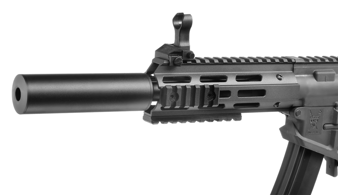 King Arms PDW 9mm SBR SD M-LOK Polymergehuse S-AEG 6mm BB Urban Grey Bild 6