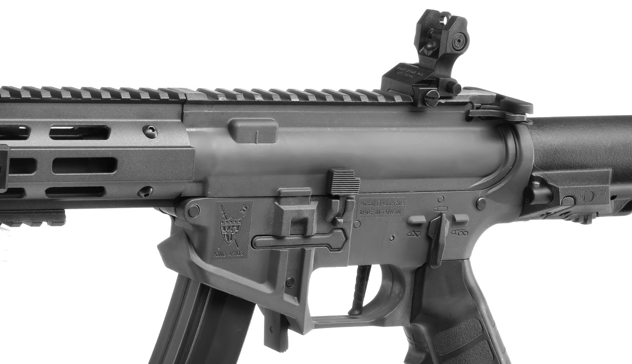 King Arms PDW 9mm SBR SD M-LOK Polymergehuse S-AEG 6mm BB Urban Grey Bild 7