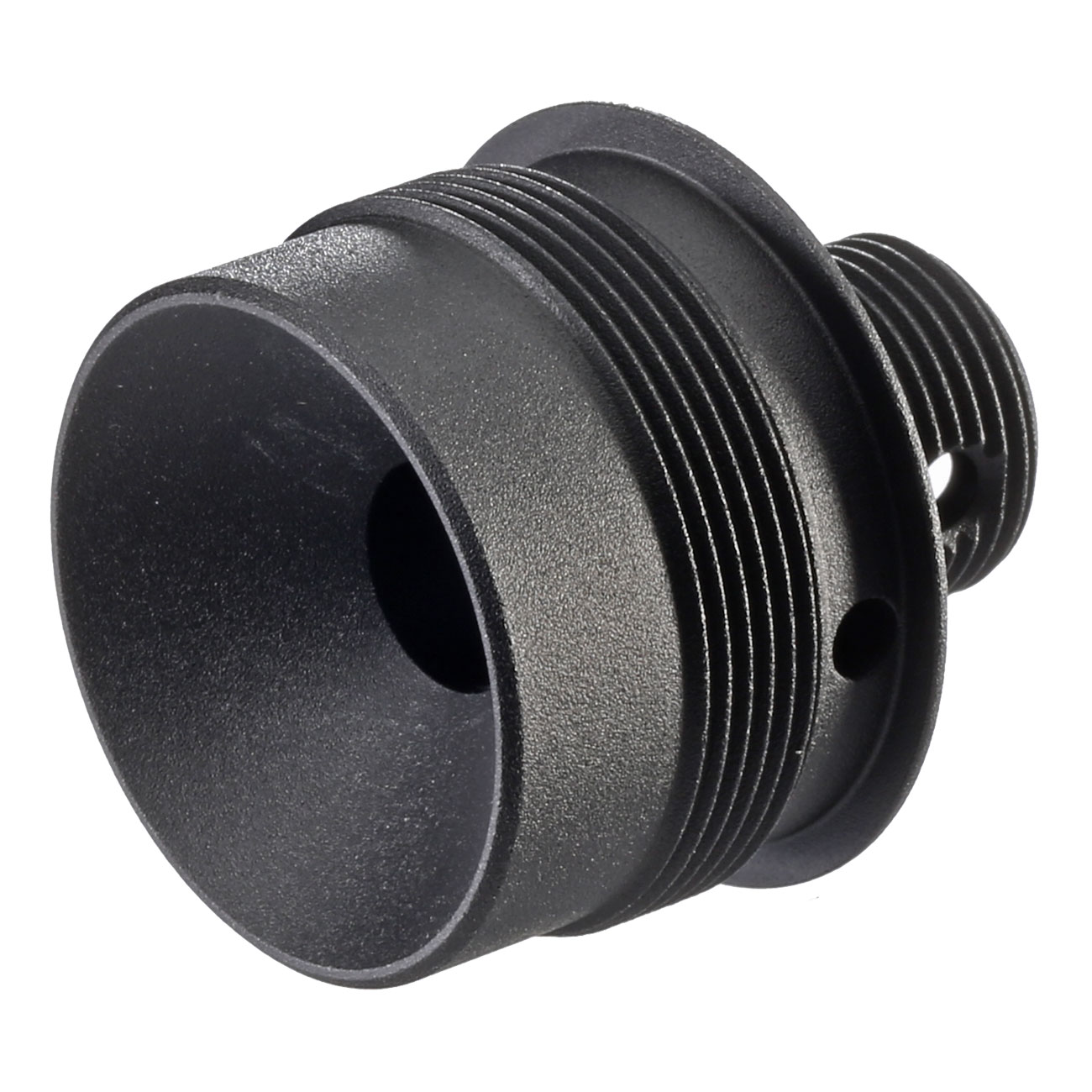 Action Army Barrel Extension / Silencer Adapter 14mm- schwarz f. Cybergun SPR A5M / DT M40 Bild 1