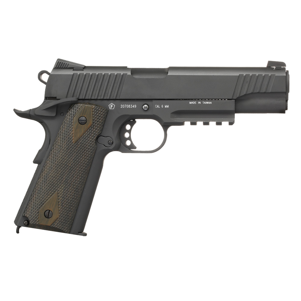 KWC M1911 A1 TAC Vollmetall CO2 BlowBack 6mm BB grau-schwarz - Special Limited Edition Bild 3