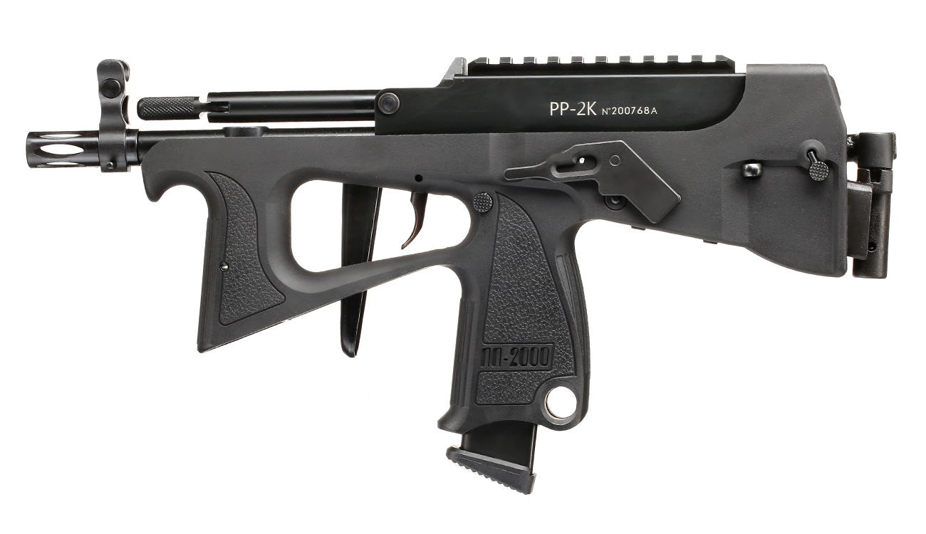 Modify PP-2K Submachine Gun Polymer GBB 6mm BB schwarz inkl. Koffer Bild 1