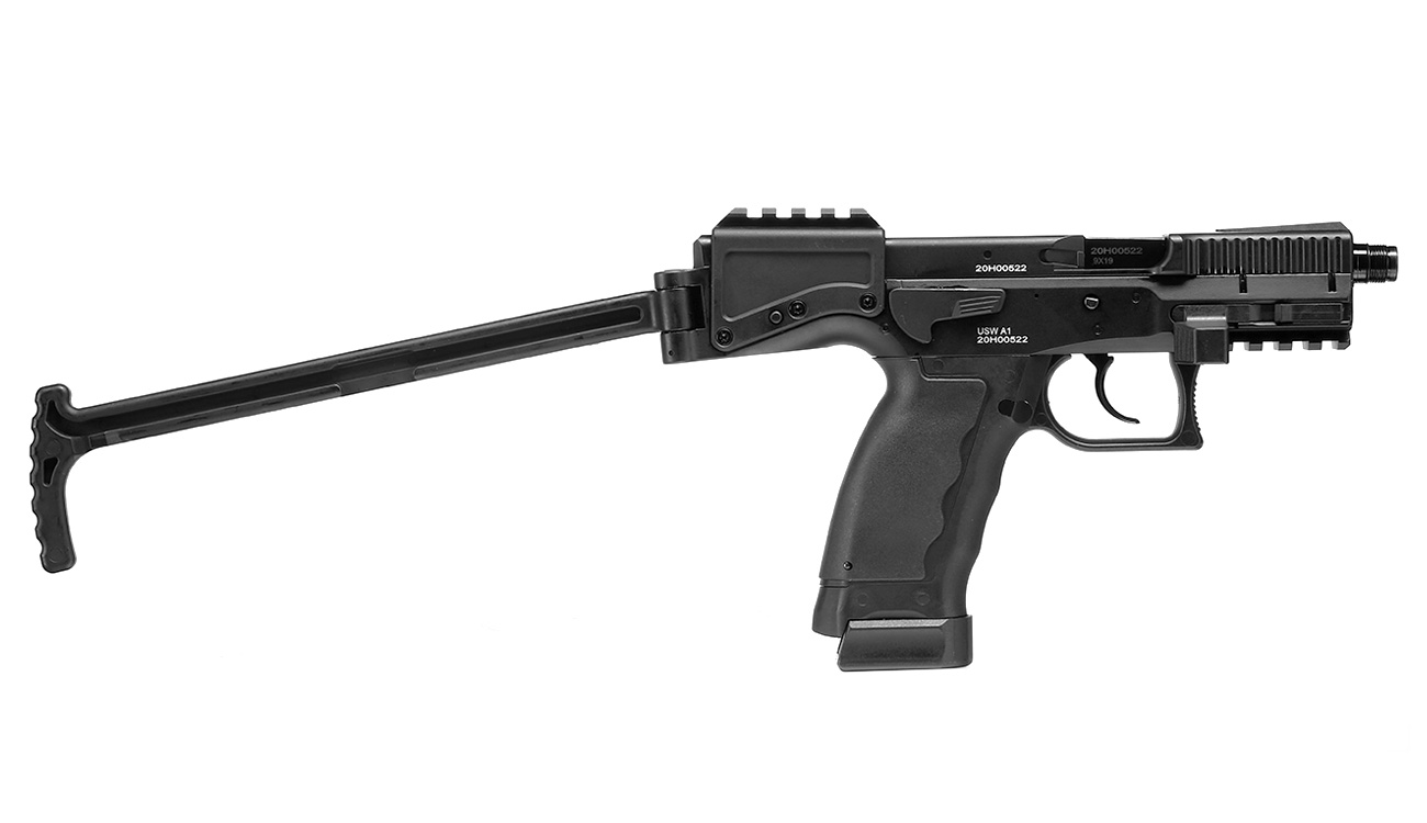 ASG / KJ Works B&T USW A1 Pistol-Carbine Vollmetall CO2BB 6mm BB schwarz Bild 4