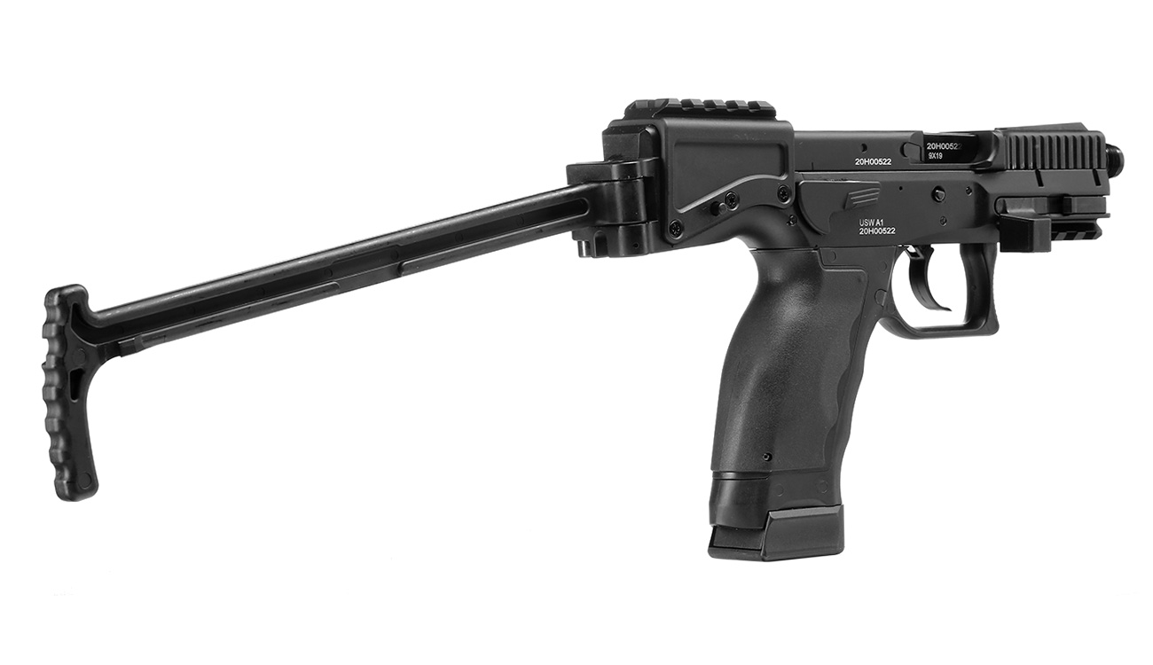 ASG / KJ Works B&T USW A1 Pistol-Carbine Vollmetall CO2BB 6mm BB schwarz Bild 6