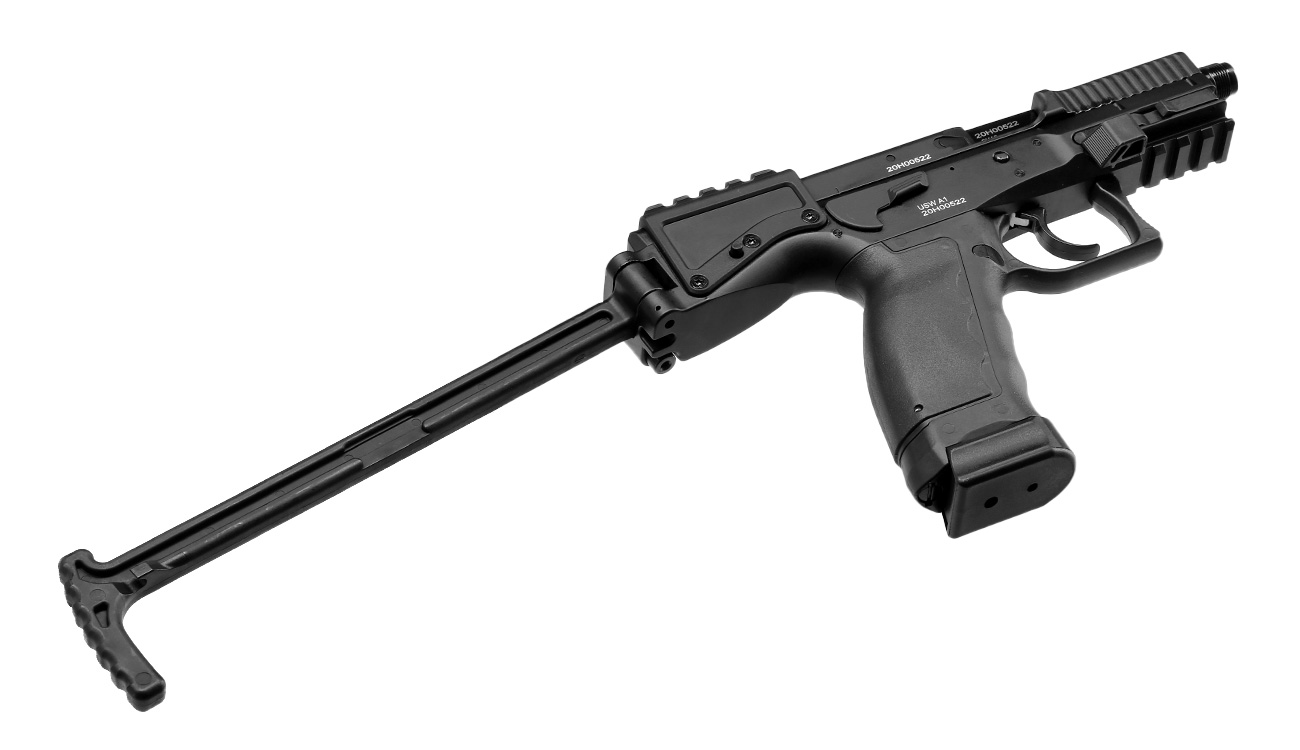 ASG / KJ Works B&T USW A1 Pistol-Carbine Vollmetall CO2BB 6mm BB schwarz Bild 9