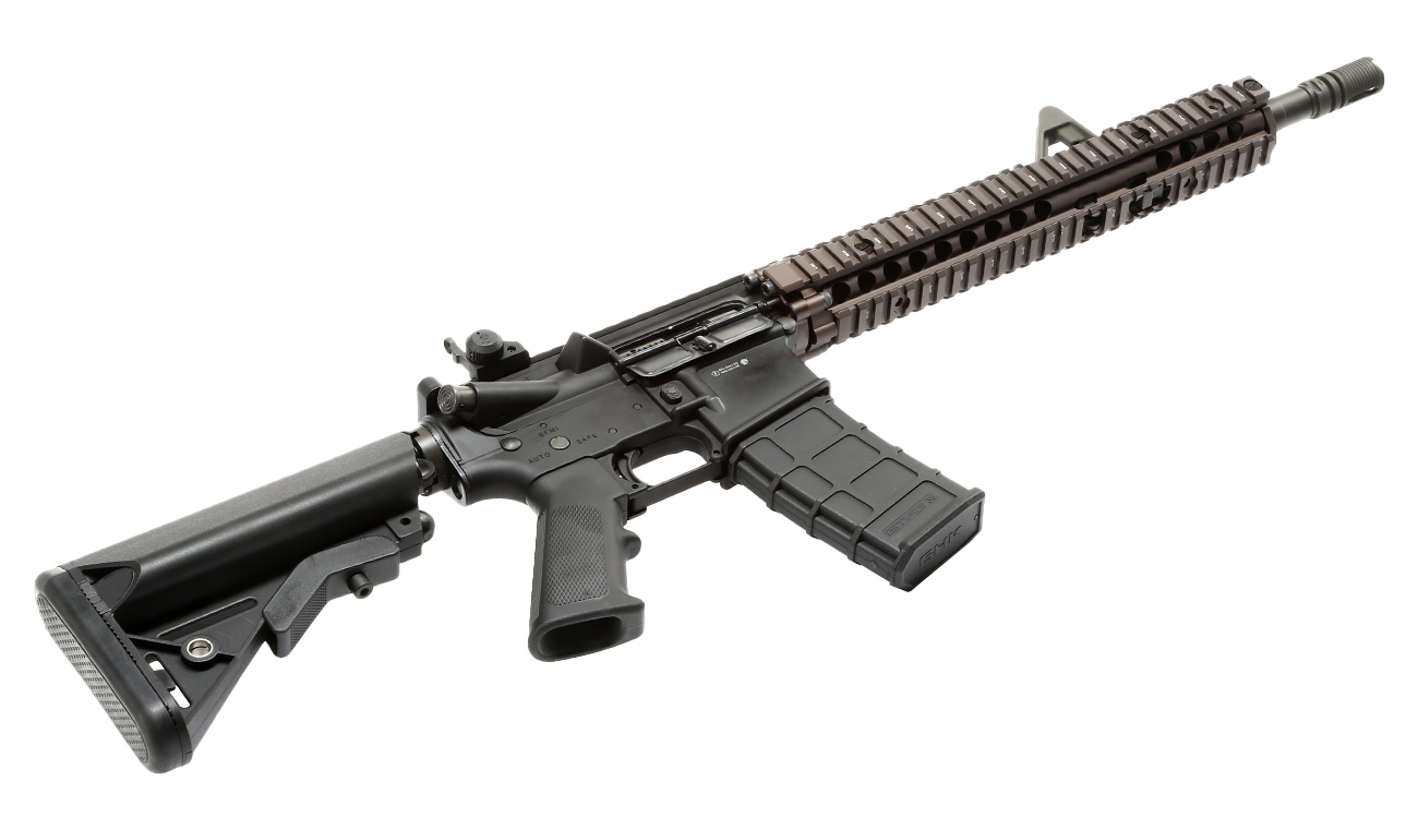 GHK Colt / Daniel Defense M4A1 RIS II FSP Vollmetall Gas-Blow-Back 6mm BB Dualtone Bild 4