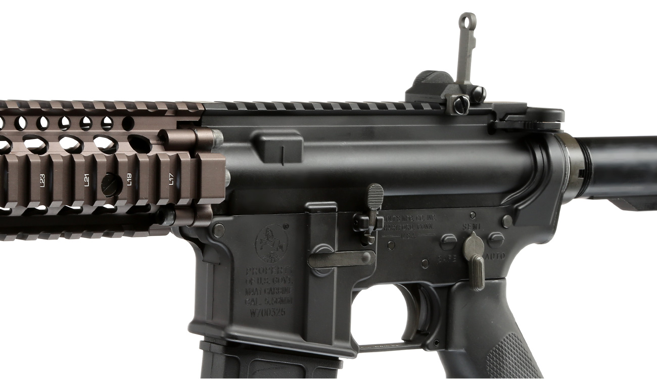 GHK Colt / Daniel Defense M4A1 RIS II FSP Vollmetall Gas-Blow-Back 6mm BB Dualtone Bild 7
