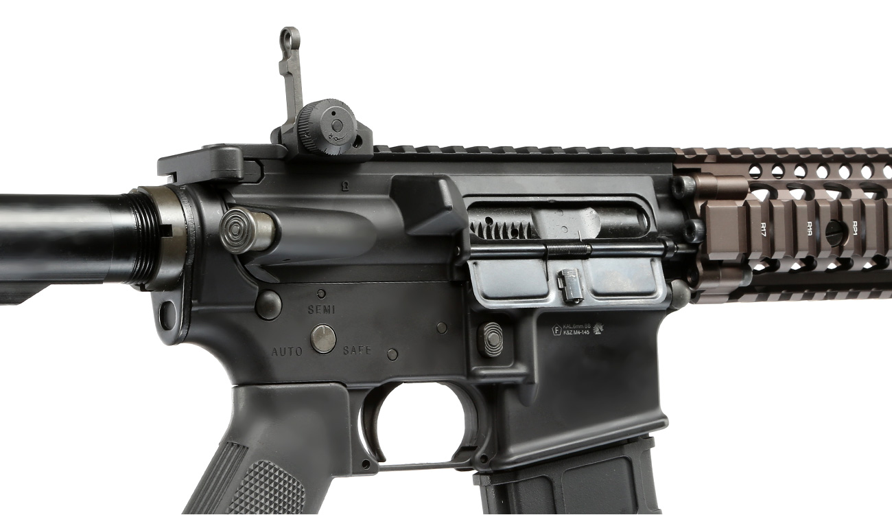 GHK Colt / Daniel Defense M4A1 RIS II FSP Vollmetall Gas-Blow-Back 6mm BB Dualtone Bild 8