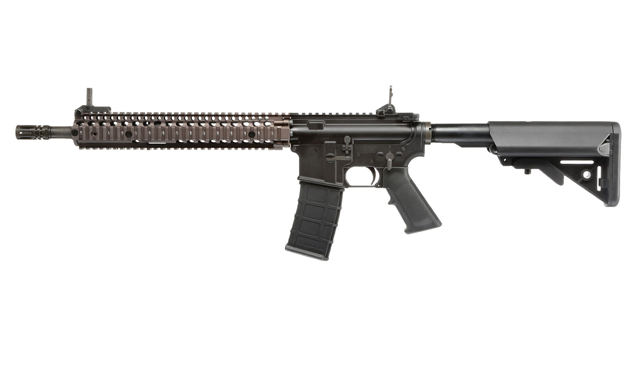 GHK Colt / Daniel Defense M4A1 RIS II Vollmetall Gas-Blow-Back 6mm BB Dualtone Bild 1