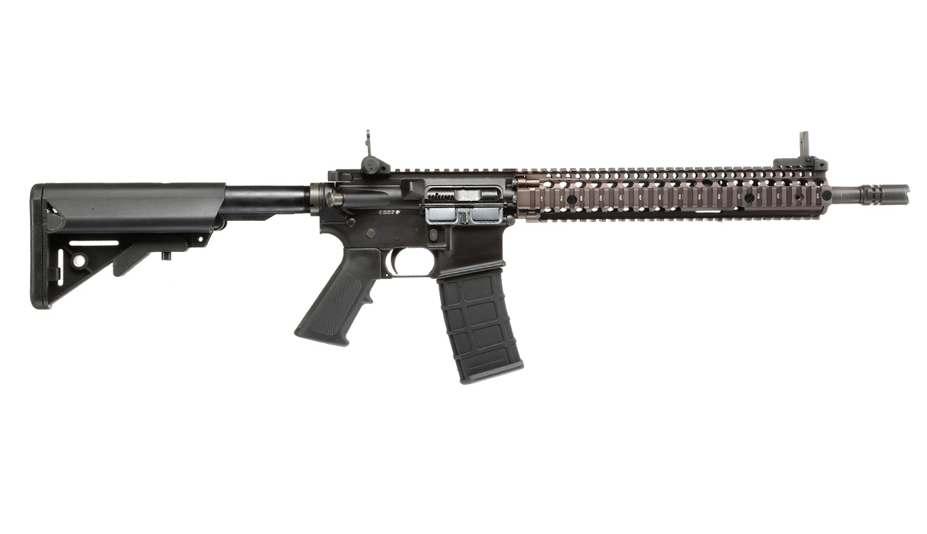 GHK Colt / Daniel Defense M4A1 RIS II Vollmetall Gas-Blow-Back 6mm BB Dualtone Bild 2