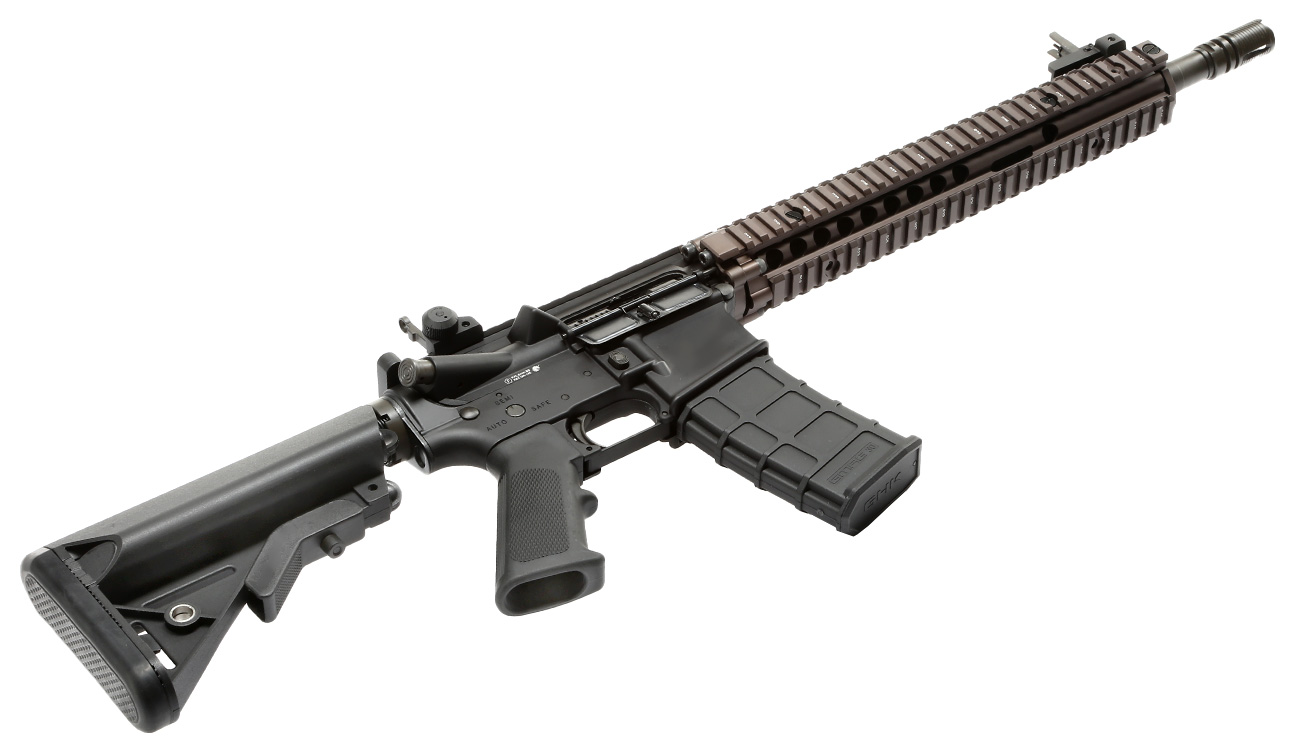 GHK Colt / Daniel Defense M4A1 RIS II Vollmetall Gas-Blow-Back 6mm BB Dualtone Bild 4