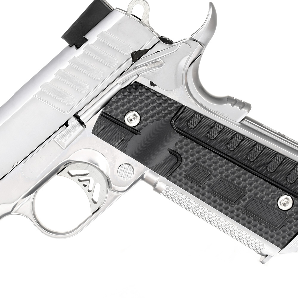 Ascend KP1911 Custom Vollmetall GBB 6mm BB Satin-Chrome Bild 10