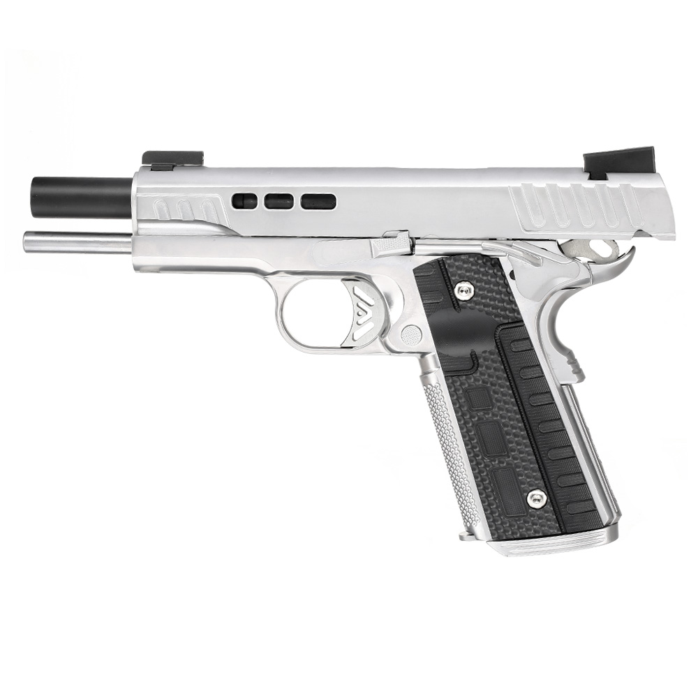 Ascend KP1911 Custom Vollmetall GBB 6mm BB Satin-Chrome Bild 2