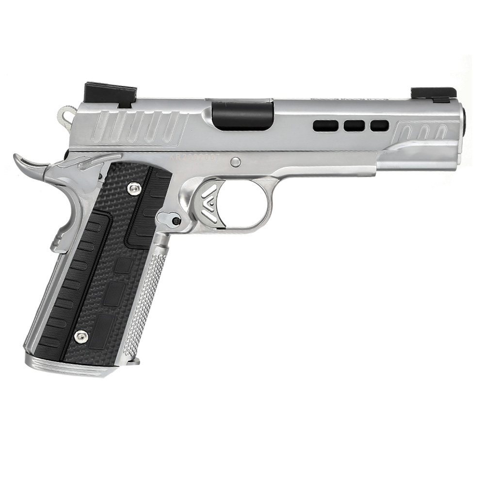 Ascend KP1911 Custom Vollmetall GBB 6mm BB Satin-Chrome Bild 3