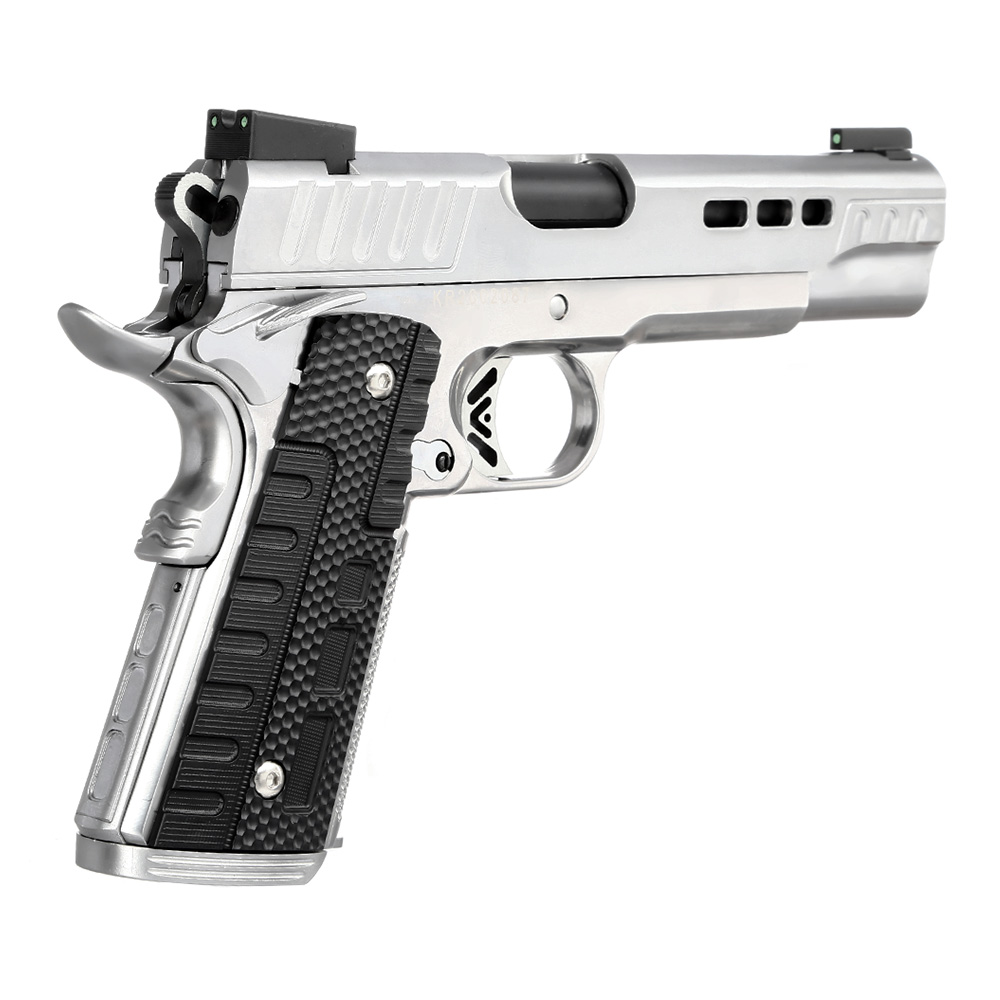 Ascend KP1911 Custom Vollmetall GBB 6mm BB Satin-Chrome Bild 4