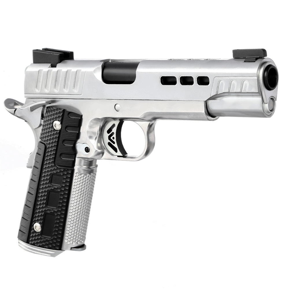 Ascend KP1911 Custom Vollmetall GBB 6mm BB Satin-Chrome Bild 7