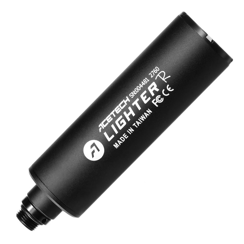 Acetech Lighter R Aluminium Silencer Mini Tracer Unit inkl. LiPo Akku 11mm+ / 14mm- schwarz Bild 3