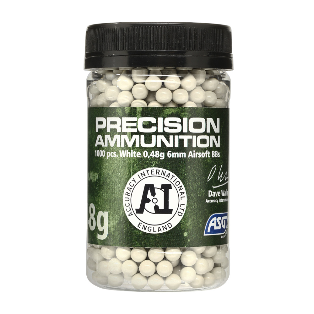 ASG / Accuracy International Precision Ammunition BBs 0.48g 1.000er Container grau
