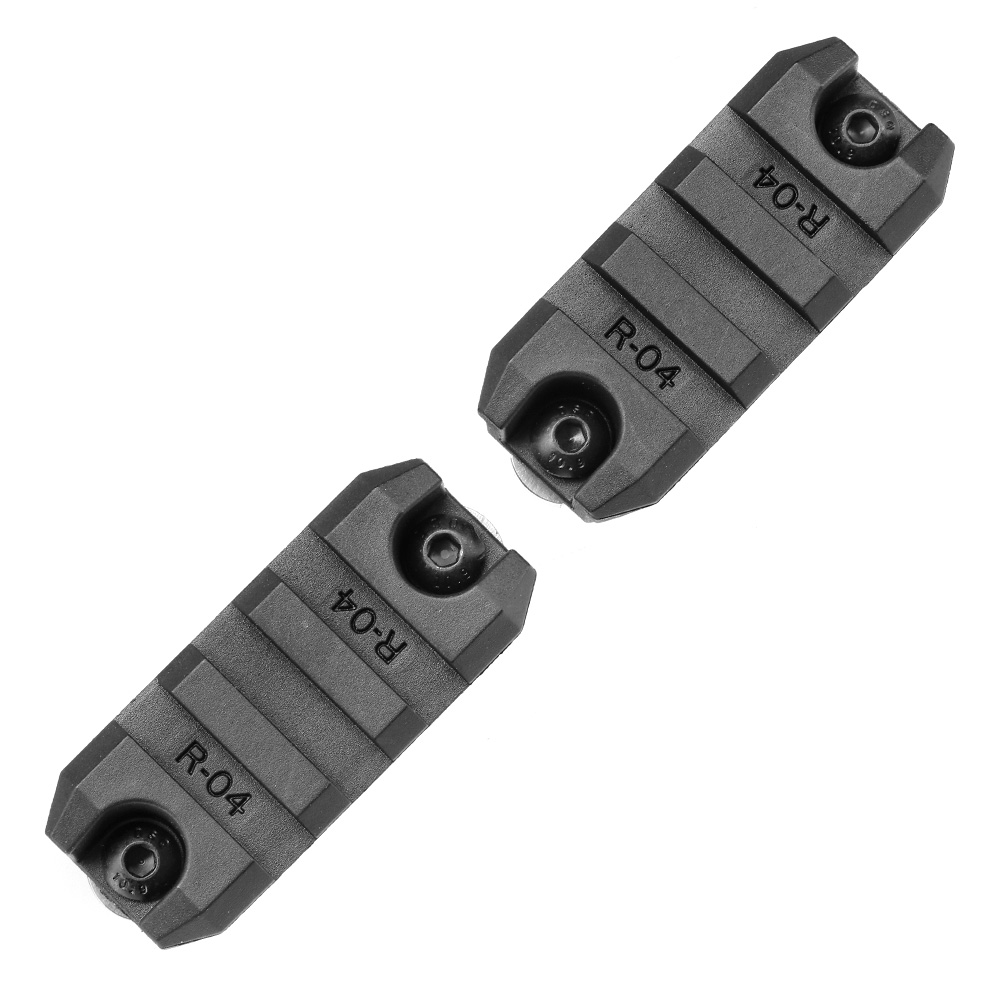 Ares M-Lok 21mm Polymer-Schienen Set 3 Slots / 50mm (2 Stck) schwarz