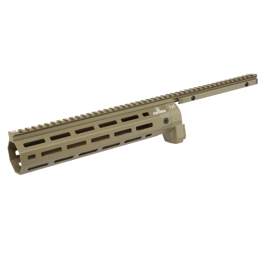 Ares Amoeba M-LOK CNC Aluminium Railed Handguard f. Striker Gewehrserie Dark Earth