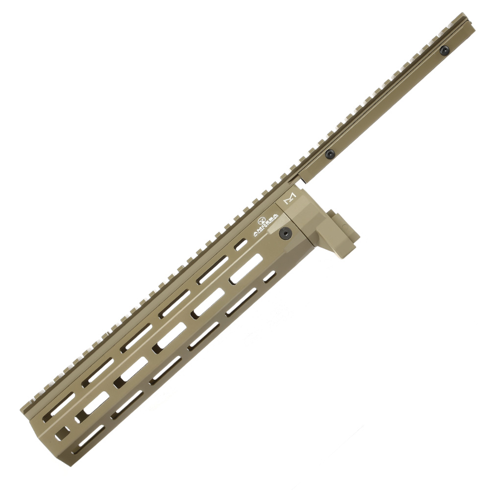 Ares Amoeba M-LOK CNC Aluminium Railed Handguard f. Striker Gewehrserie Dark Earth Bild 1