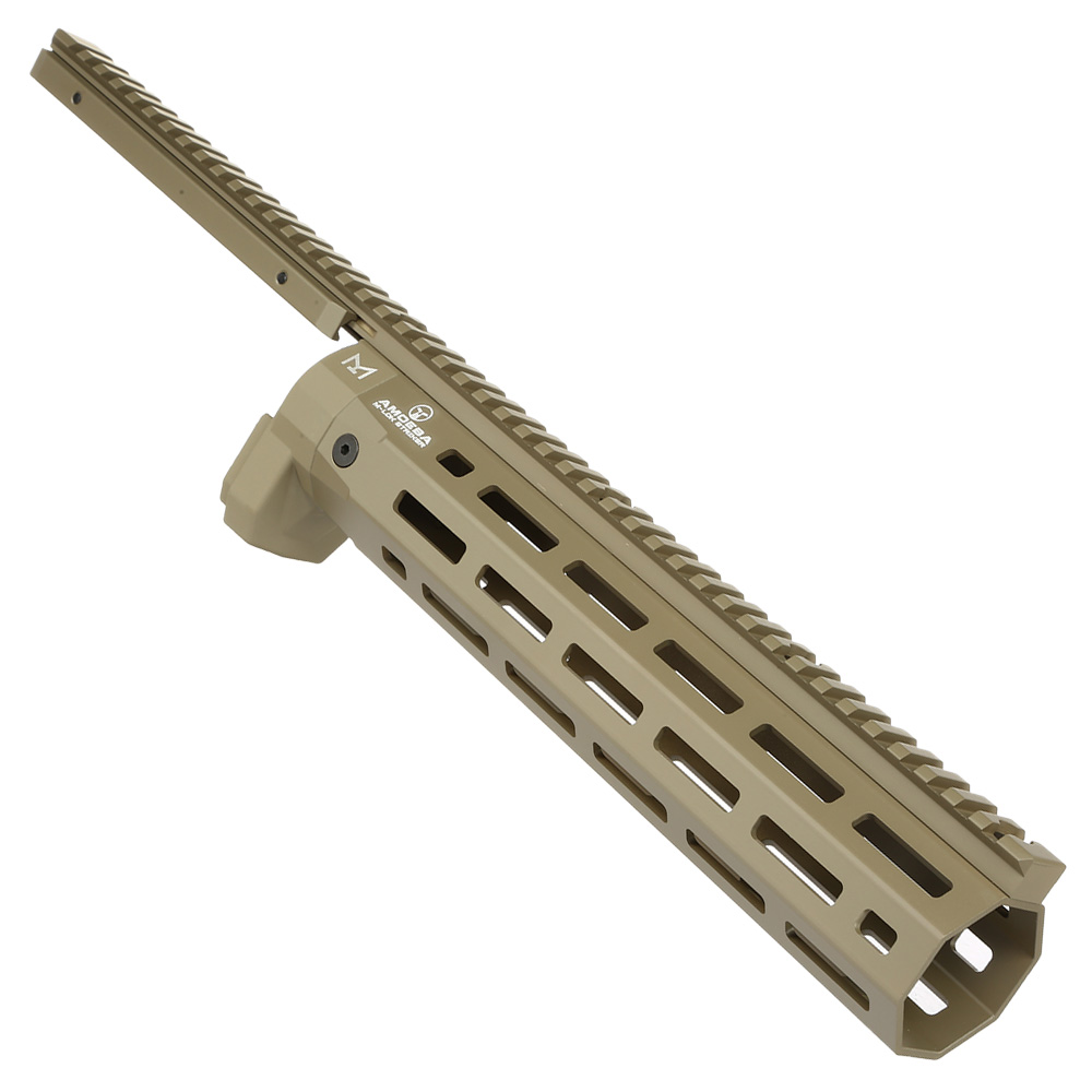 Ares Amoeba M-LOK CNC Aluminium Railed Handguard f. Striker Gewehrserie Dark Earth Bild 8