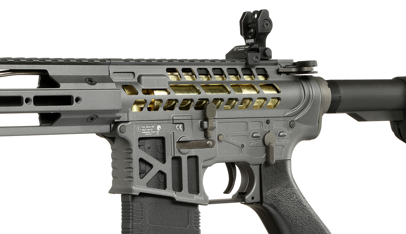 King Arms M4 TWS M-LOK V2 Carbine Elite Vollmetall S-AEG 6mm BB Gunmetal Grey - Limited Edition Bild 7